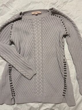 Philosophy Republic Studded Cable Knit Sweater